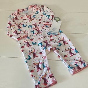 Jaxxwear Clown Print Pima Cotton One Piece Cicis Clown Romper 0-3 Months